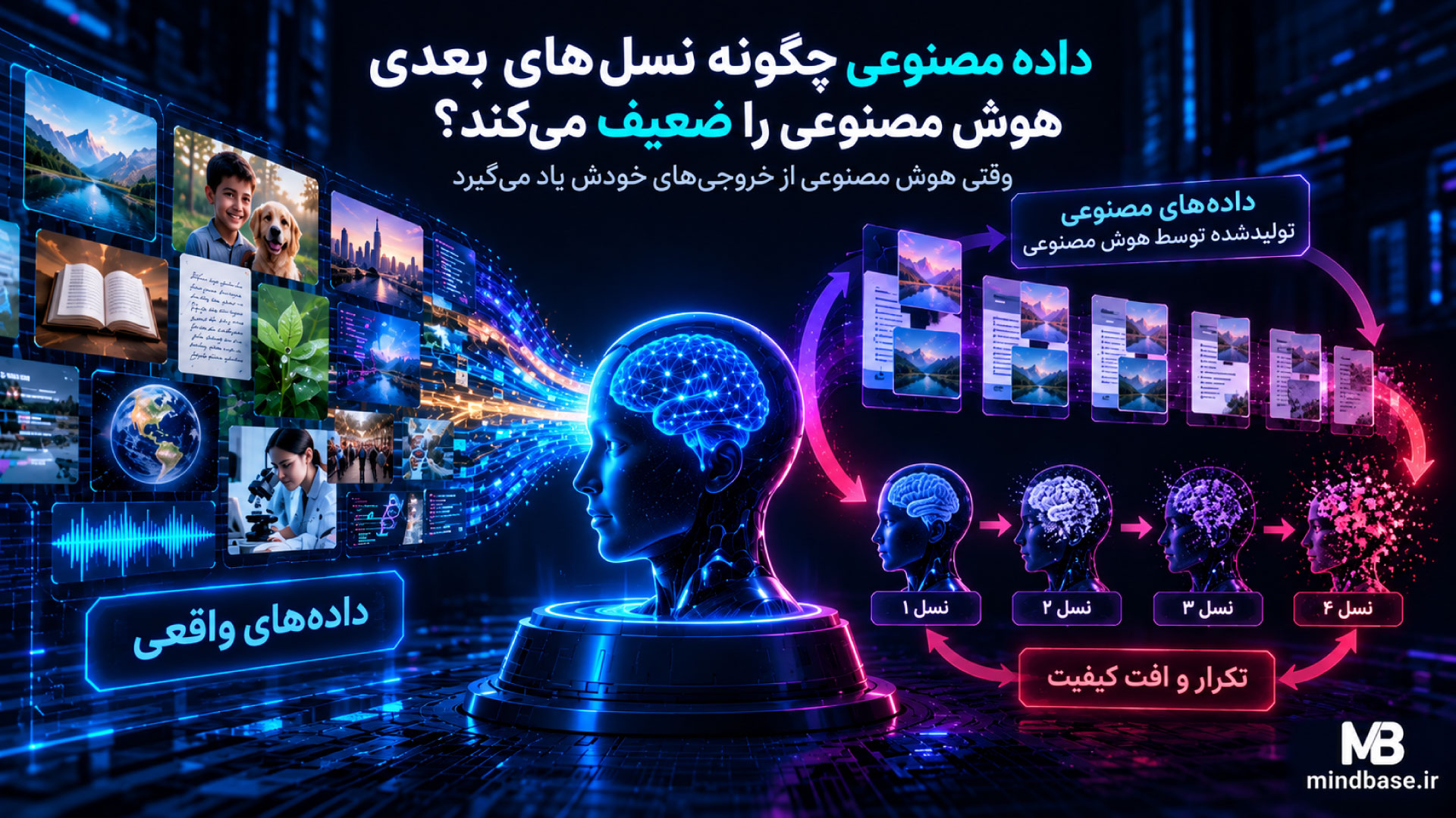 داده مصنوعی چگونه نسل‌های بعدی هوش مصنوعی را ضعیف می‌کند؟